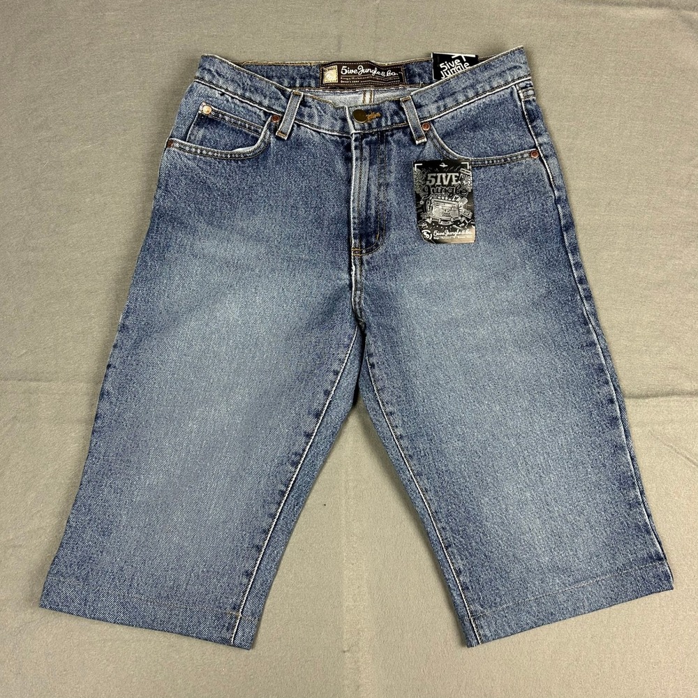 5ive Jungle & Co Denim Shorts Relaxed Fit Mens 30 Blue NWT - Picture 2 of 10